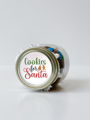 Holiday Personalized Jar Top Stickers