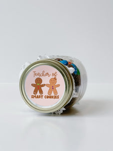 Holiday Personalized Jar Top Stickers