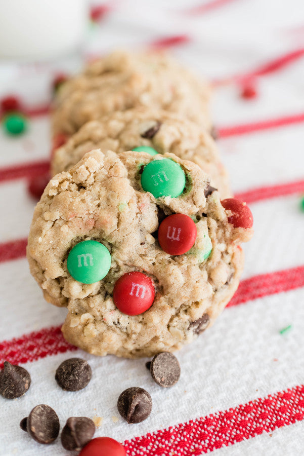 Christmas M&M Cookies - Mini Size