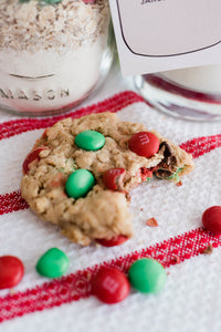 Christmas M&M Cookies